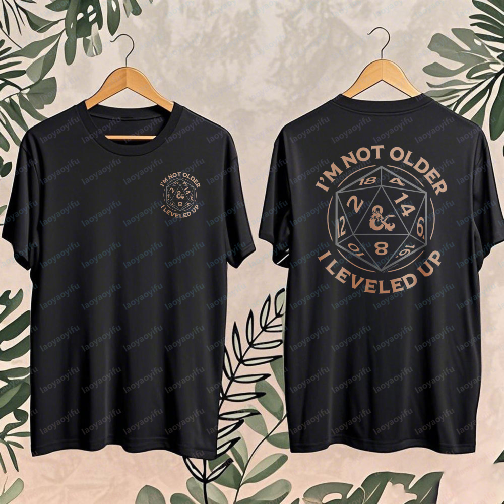Retro Gaming Shirt - เสื้อยืดลายพิมพ์เรโทร Dungeons & Dragons สำหรับวันเกิด 