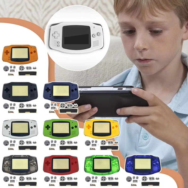 Retro Gaming Repair - สำหรับ GBA เปลี่ยนเปลือกหุ้ม 18 สี ซีรีส์ฝาครอบป้องกัน