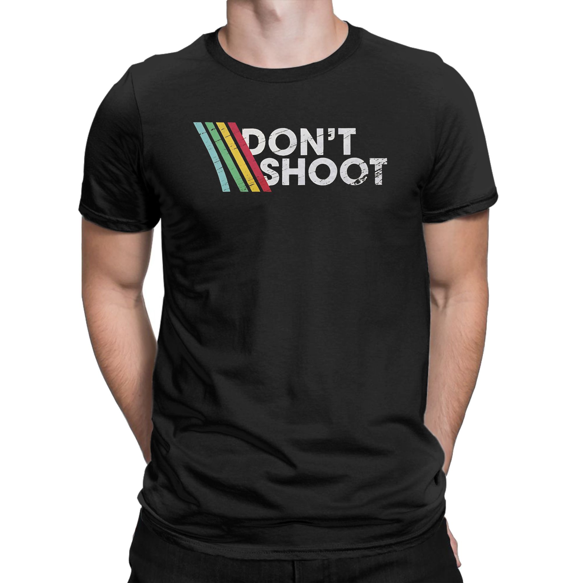 Retro Gaming Shirt - เสื้อยืดวินเทจลายชายหาด DONT SHOOT เกมมิ่ง Arc Raiders