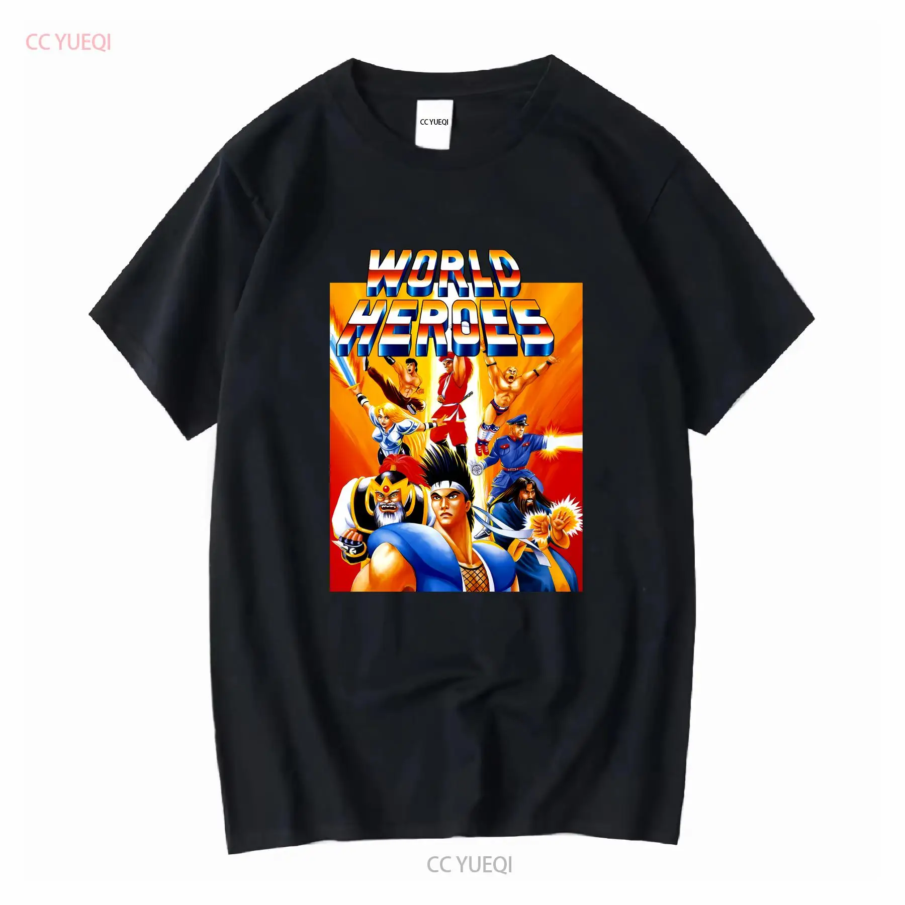 Retro Gaming Shirt - World Heroes Classic NEO GEO วิดีโอเกม