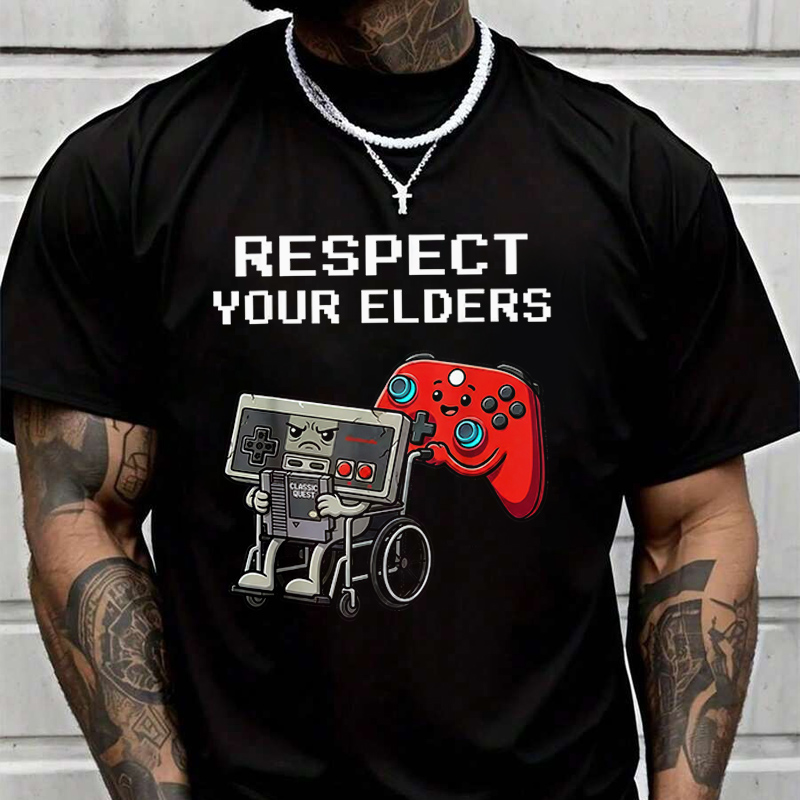Retro Gaming Shirt - เกมย้อนยุคตลกเกมเมอร์คอนโทรลเลอร์ยุค 80 เสื้อยืดแฟชั่นผู้ชายลำลองเสื้อยืดอินเทรนด์สำหรับฤดูร้อนแขนสั้นเสื้อที่สวมใส่สบาย