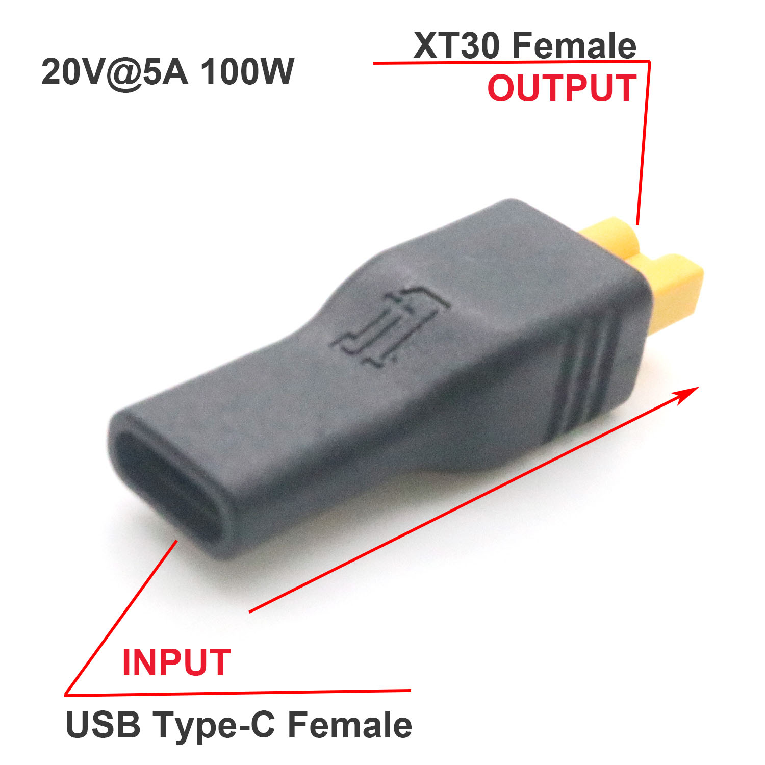 Controller Adapter Usb - อะแดปเตอร์แปลงไฟ USB Type C ตัวเมีย เป็น