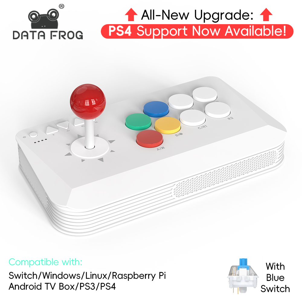 Arcade Stick Joystick - ข้อมูลกบ Y5A คอนโซลอาเขตจอยสติ๊กเหมาะสําหรับสวิทช์ Android iOS Windows
