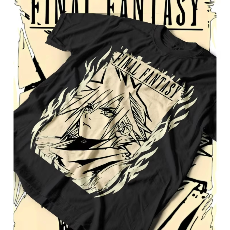 Retro Gaming Shirt - เสื้อยืด Final Fantasy VII Rebirth FF7
