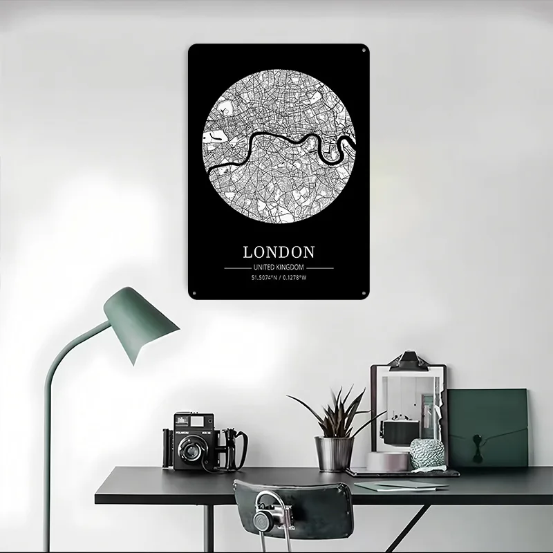 ป้ายโลหะรูปแผนที่เมืองลอนดอน ต - Retro Gaming In London บทวิจารณ์และราคา