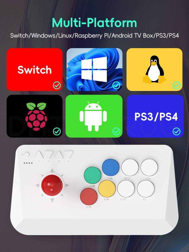 DATA FROG 2.4G คอนโทรลเลอร์ไร้ - Arcade Stick Joystick บทวิจารณ์และราคา