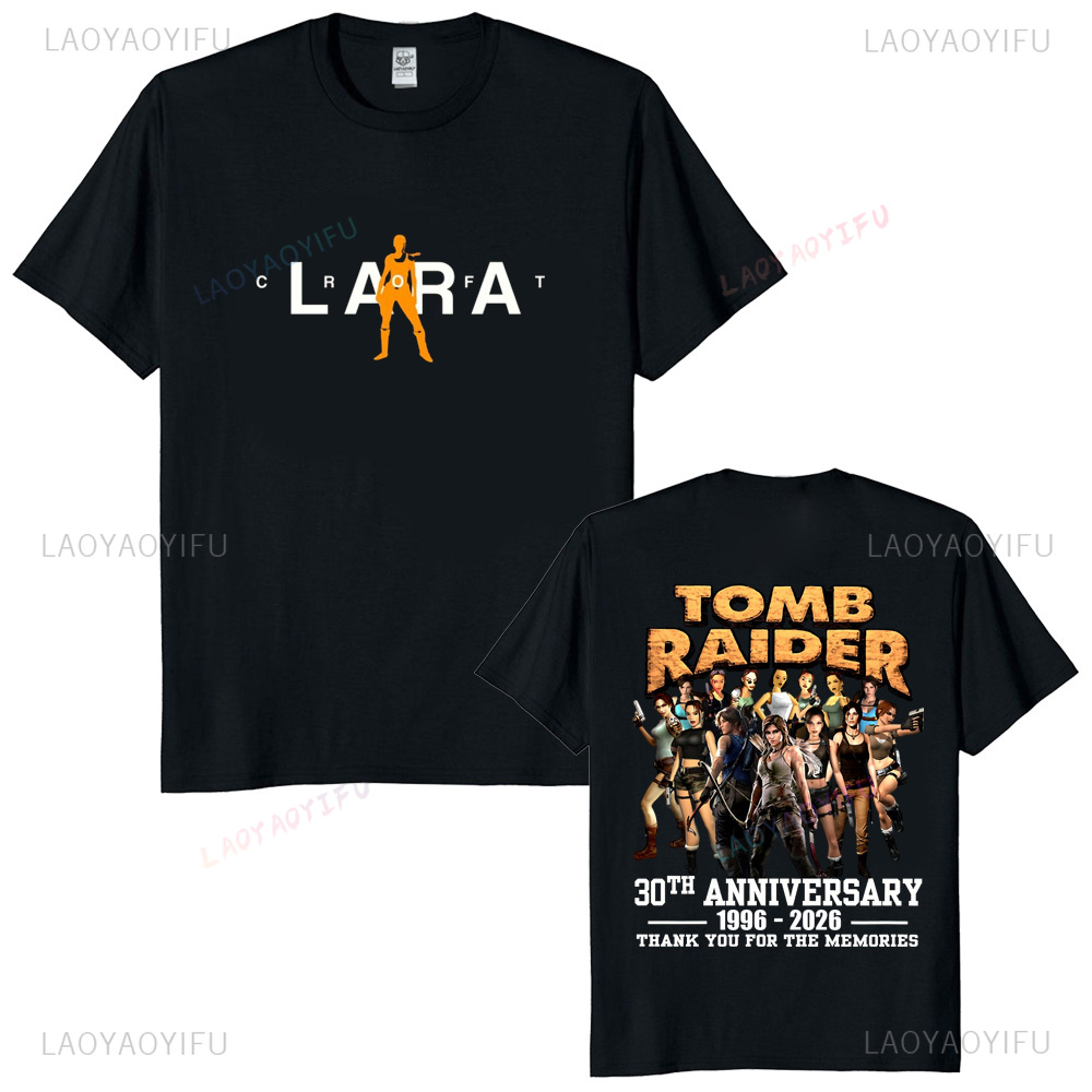 เสื้อยืดวินเทจทอมบ์ไรเดอร์ฉลอง - Retro Gaming Shirt บทวิจารณ์และราคา