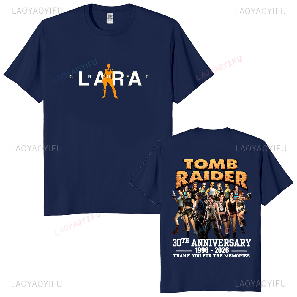 เสื้อยืดวินเทจทอมบ์ไรเดอร์ฉลอง - Retro Gaming Shirt บทวิจารณ์และราคา