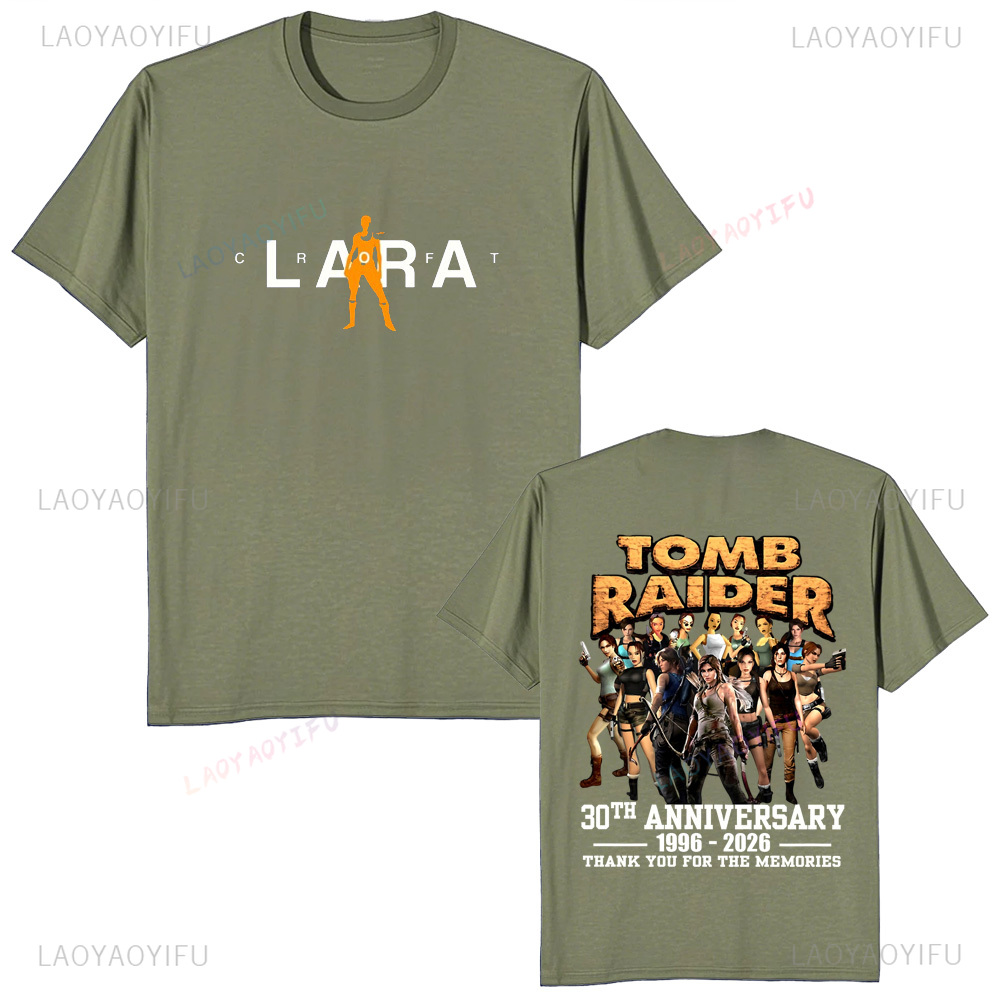 เสื้อยืดวินเทจทอมบ์ไรเดอร์ฉลอง - Retro Gaming Shirt บทวิจารณ์และราคา