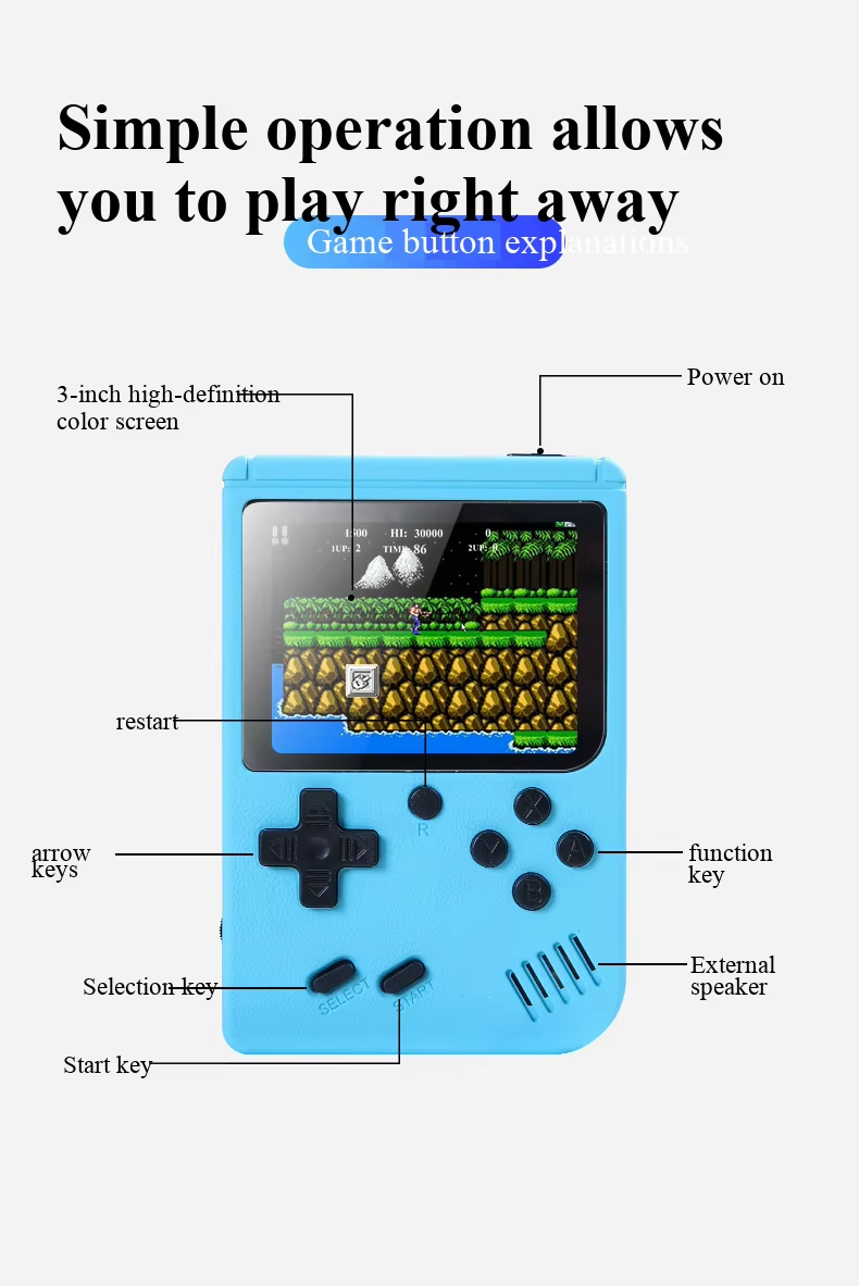เครื่องเล่นเกมพกพา 400 in 1 มิ - Retro Gaming On บทวิจารณ์และราคา
