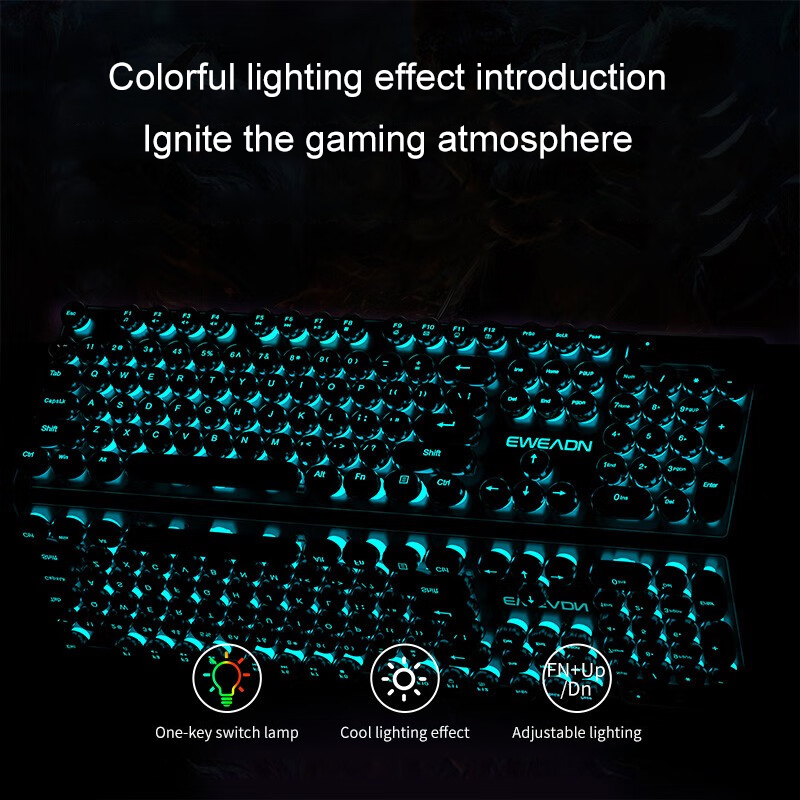 EWEADN คีย์บอร์ดเกมเครื่องพิมพ - Retro Gaming Setup บทวิจารณ์และราคา