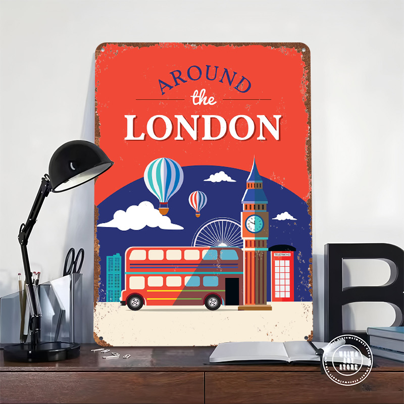 ป้ายโลหะตกแต่งผนังลายท่องเที่ย - Retro Gaming In London บทวิจารณ์และราคา