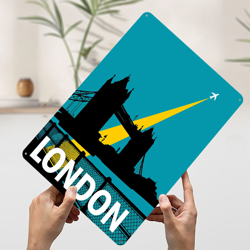 โปสเตอร์โลหะลายทาวเวอร์บริดจ์  - Retro Gaming In London บทวิจารณ์และราคา