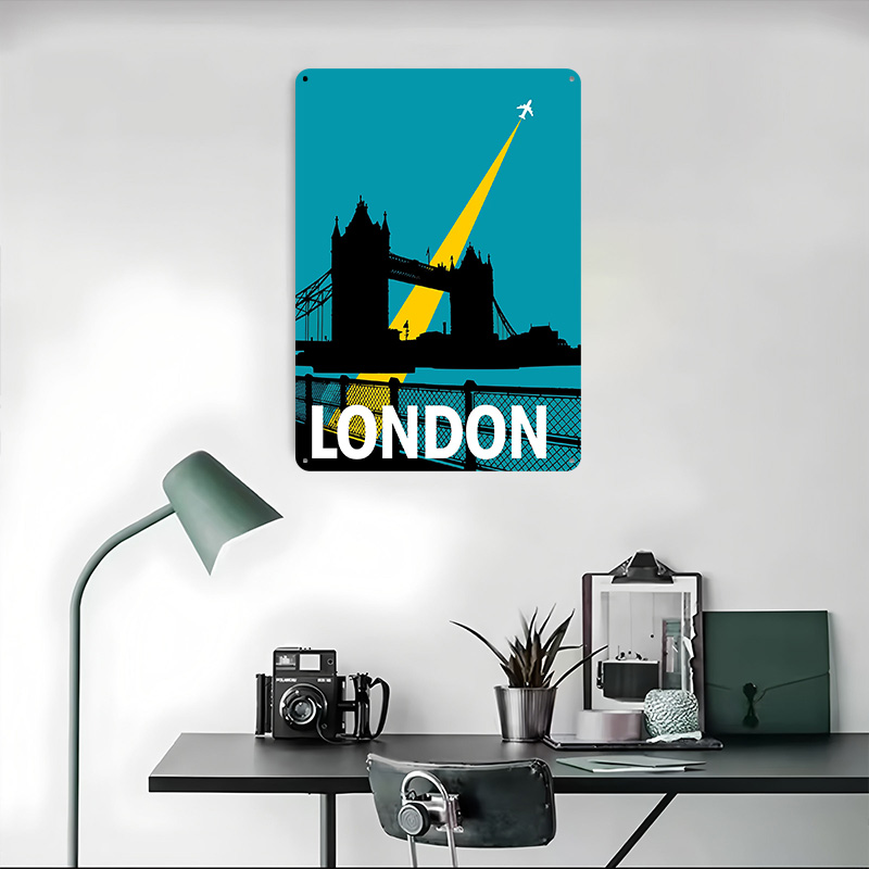 โปสเตอร์โลหะลายทาวเวอร์บริดจ์  - Retro Gaming In London บทวิจารณ์และราคา