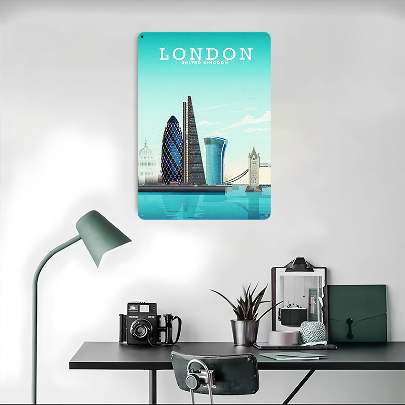 ป้ายโลหะตกแต่งผนังลายลอนดอน ขอ - Retro Gaming In London บทวิจารณ์และราคา