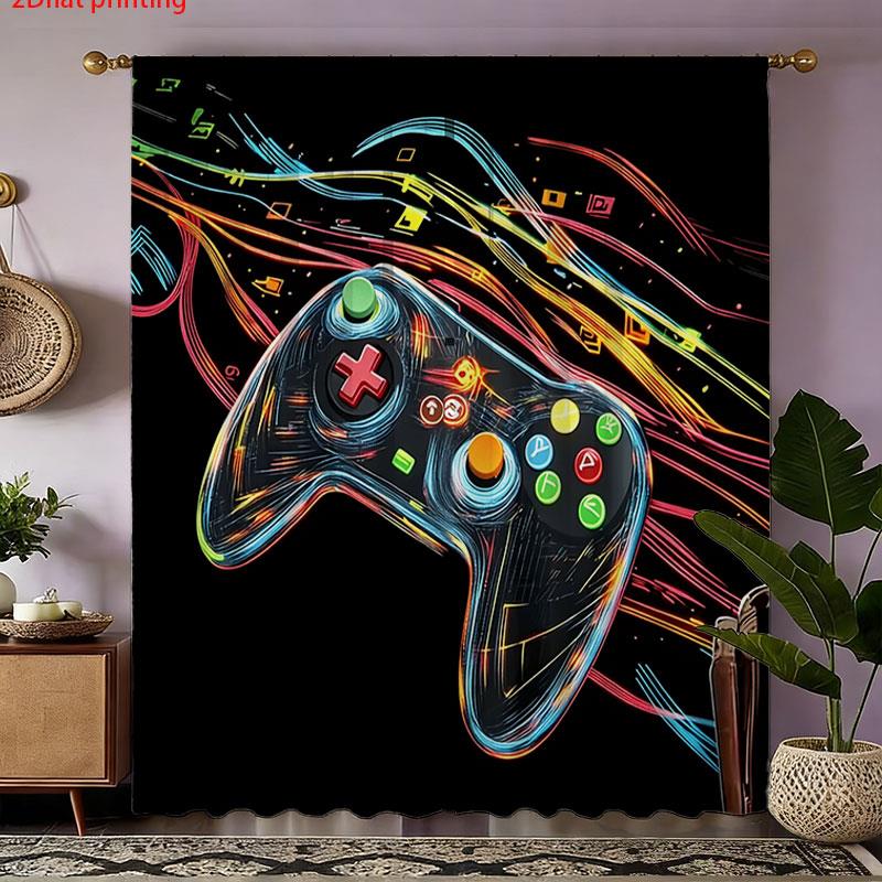 ผ้าม่านลายจอยสติ๊กเกมย้อนยุค 2 - Retro Gaming Cafe บทวิจารณ์และราคา